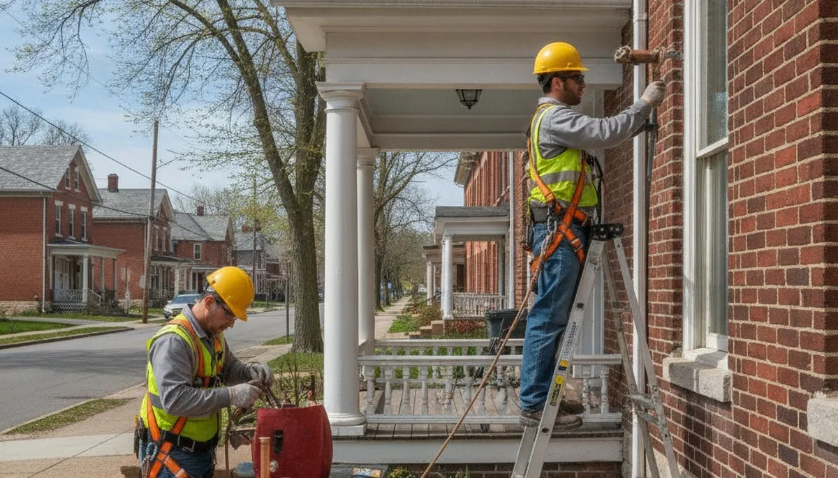 Lancaster, PA plumber repairing a leak for residential plumbing service