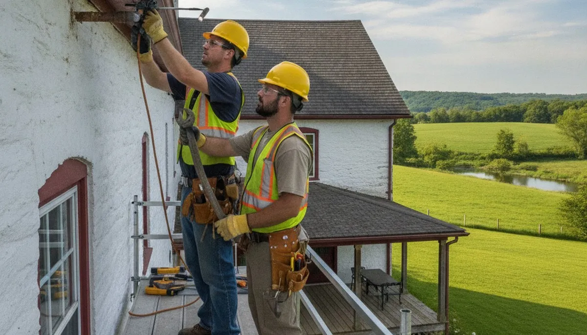 Lancaster, PA plumber repairing a residential plumbing fixture for local plumbing service